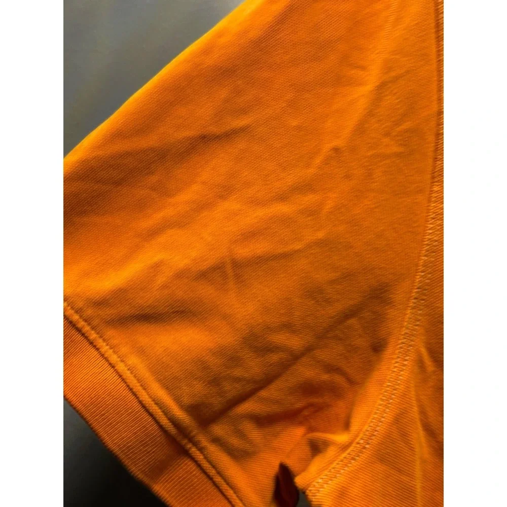 Banana Republic Fitted Polo Shirt Size L Fitted Orange Short Sleeve Cotton Mens